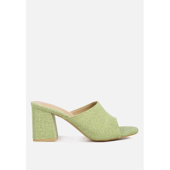 Addie Block Heel Slip On Sandals