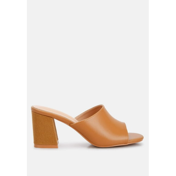 Addie Block Heel Slip On Sandals