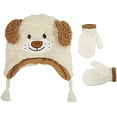thumbnail image 1 of Addie & Tate Boys Winter Hat and Gloves Set, 2-4 Years, Toddler Winter Beanie and Mittens, Baby Hats and Mittens in Dog Design, 1 of 5