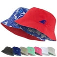 thumbnail image 1 of Addie & Tate Unisex Red Reversible Bucket Hat for Kids 3-6 Years Old, 1 of 6