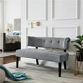 thumbnail image 1 of Addilynn Bench - Upholstered, Light Grey Linen, 1 of 1