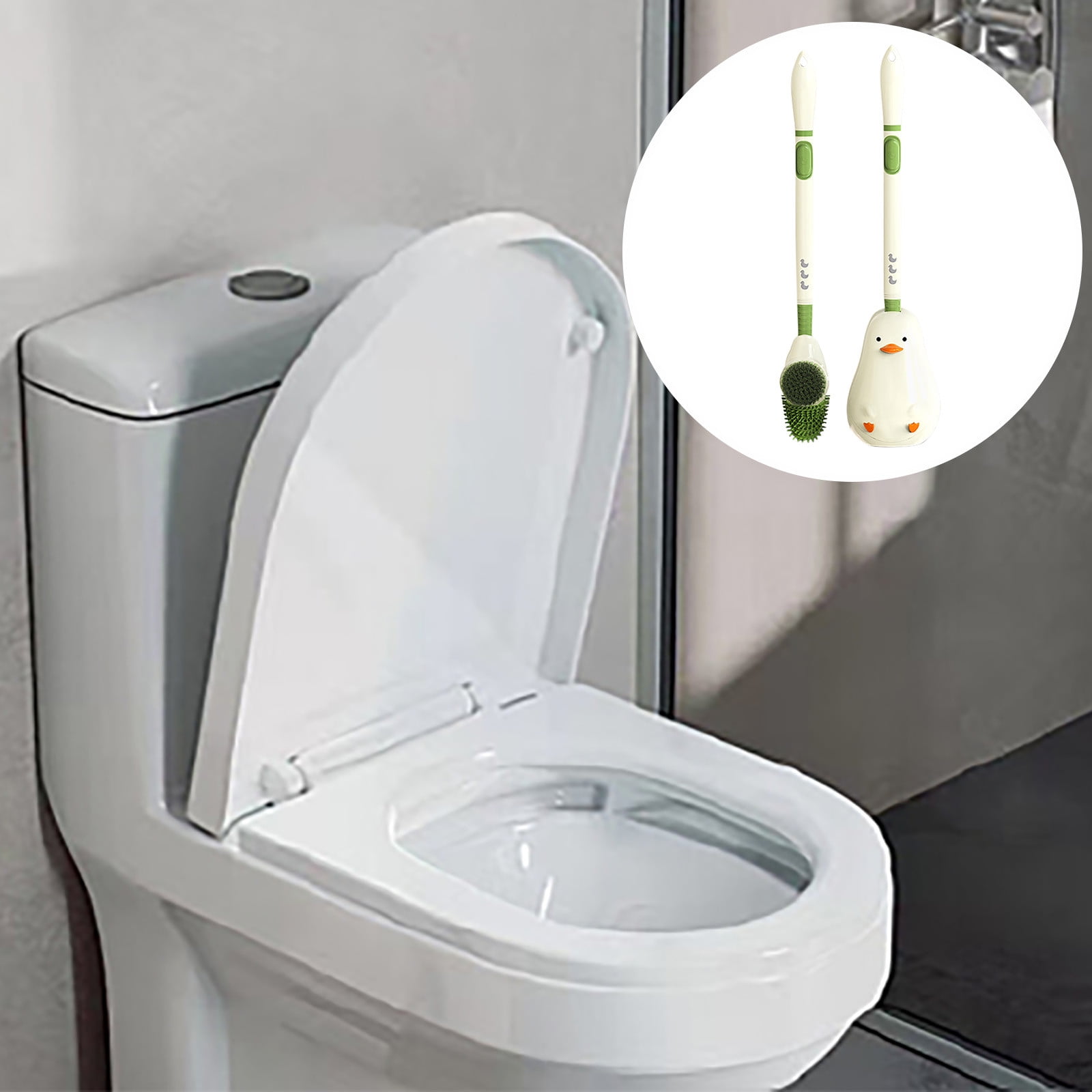 Adding Liquid Cartoon Cute Adding Liquid Spray Toilet Brush Household