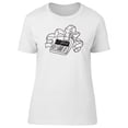 thumbnail image 1 of Adding Machine Hand Drawn T-Shirt Women -Image by Shutterstock, Female Medium, 1 of 2