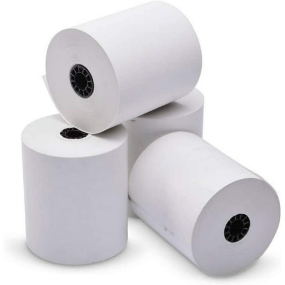 Adding Machine Rolls, 2-1/4"x150', 100/PK, White Adding Machine/Calculator Roll 10 key tape paper roll