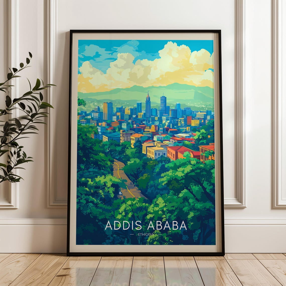 O Que E Rift Valley Addis Ababa Ethiopia Great Rift Valley Mountain Landscape Travel Poster ...