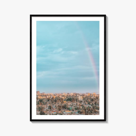 Addis Ababa Skyline Fine Art Photo Print Aerial View Ethiopia Wall Decor, Unframed Paper Print