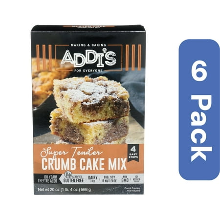 Addis For Everyone Crumb Cake Mix 20 oz (Pack Of 6)
