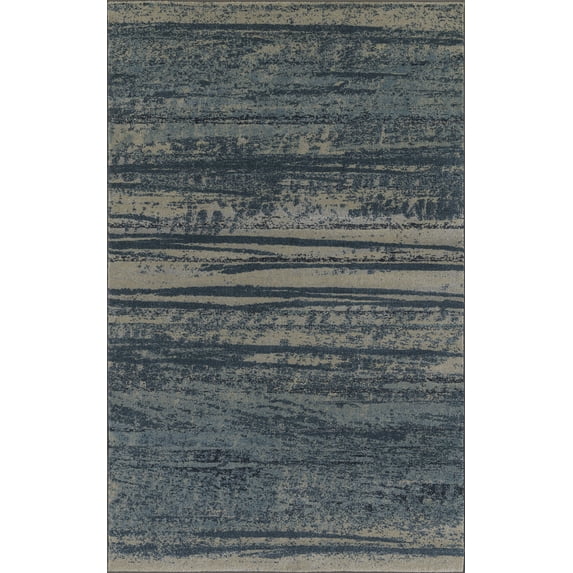 Addison Atlas Abstract Stripes Blue Area Rug