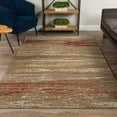 thumbnail image 1 of Addison Atlas Abstract Stripes Brown Area Rug, 1 of 4