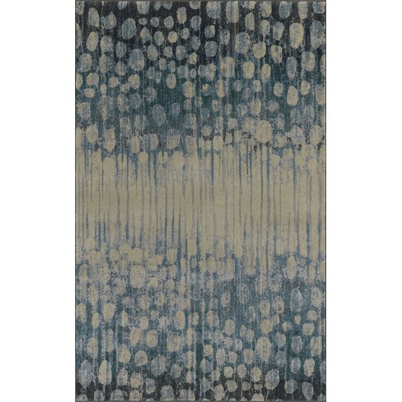 Addison Atlas Dynamic Circles Blue Area Rug