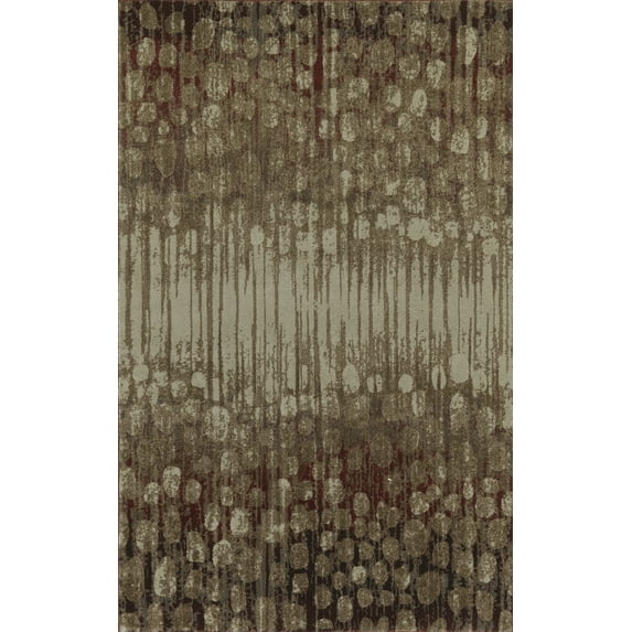 Addison Atlas Dynamic Circles Brown Area Rug