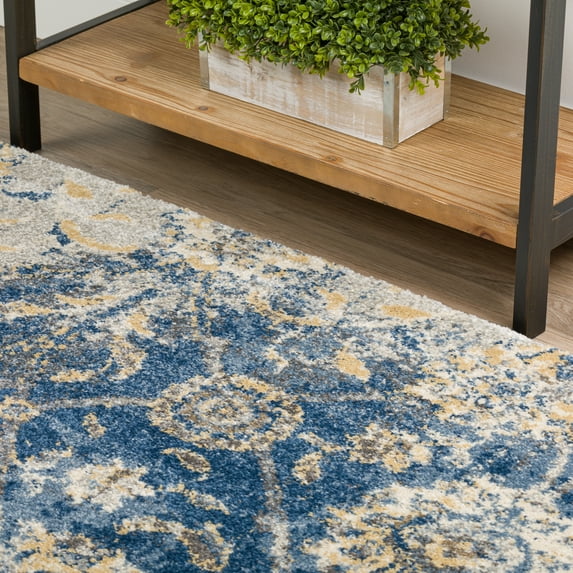 Addison Barkley Blue Farmhouse Area Rug