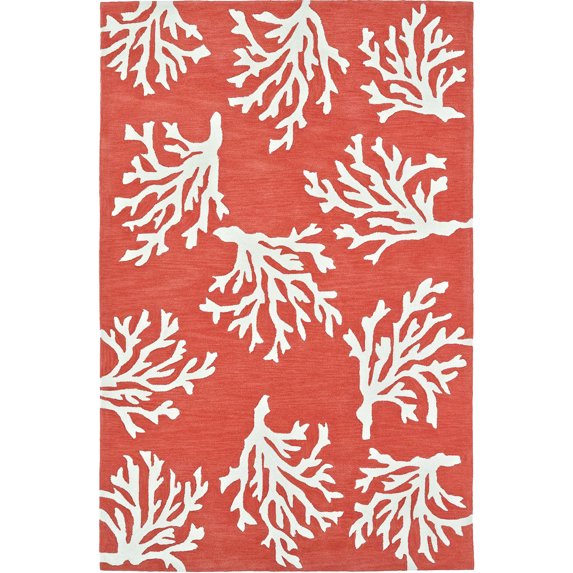 Addison Beaches Coastal Coral Coral Reef 8'X10' Area Rug
