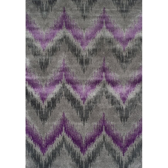 Addison Bria Purple Chevron Area Rug