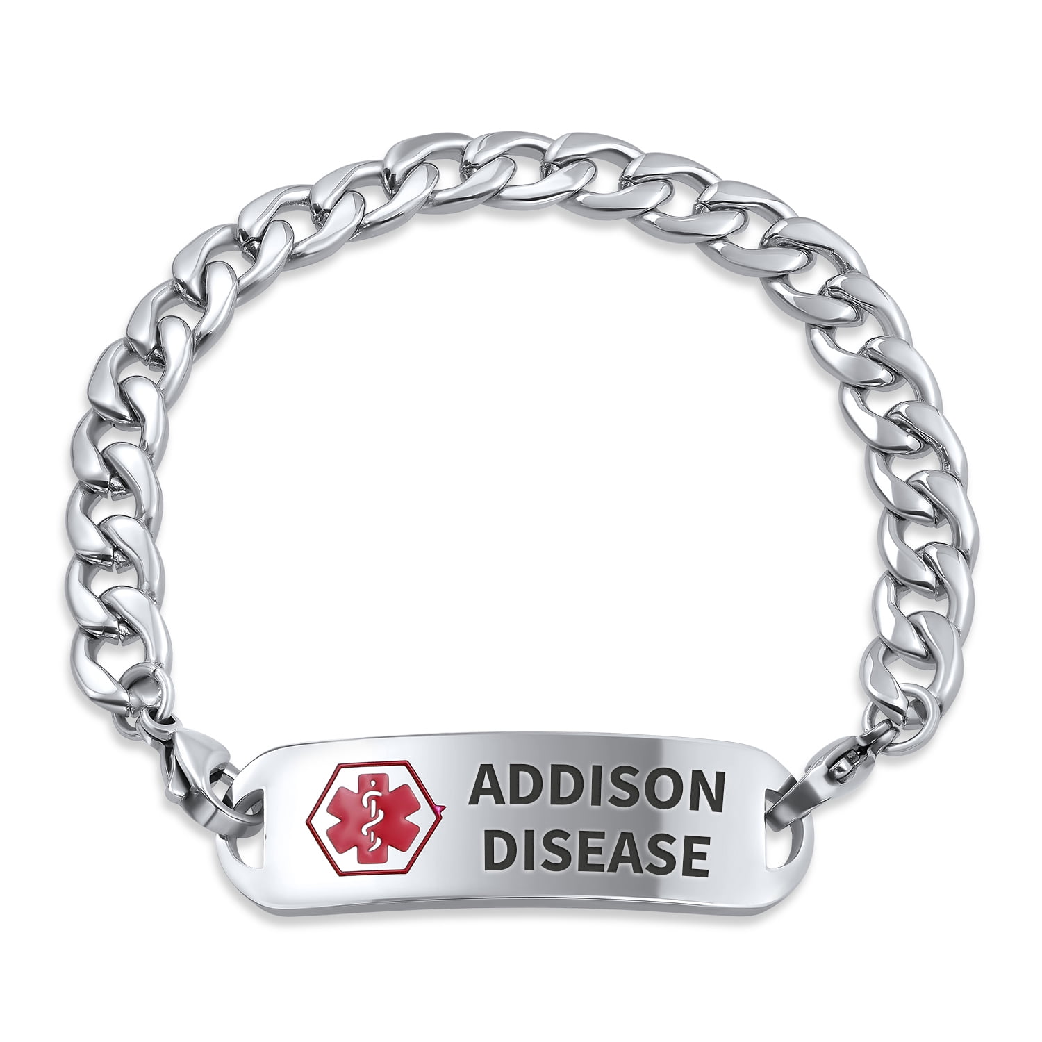 Addison Disease Identification Medical Alert ID Bracelet Pre Engraved