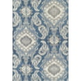 thumbnail image 1 of Addison Freeport Indoor/Outdoor Ikat Blue Area Rug, 1 of 5