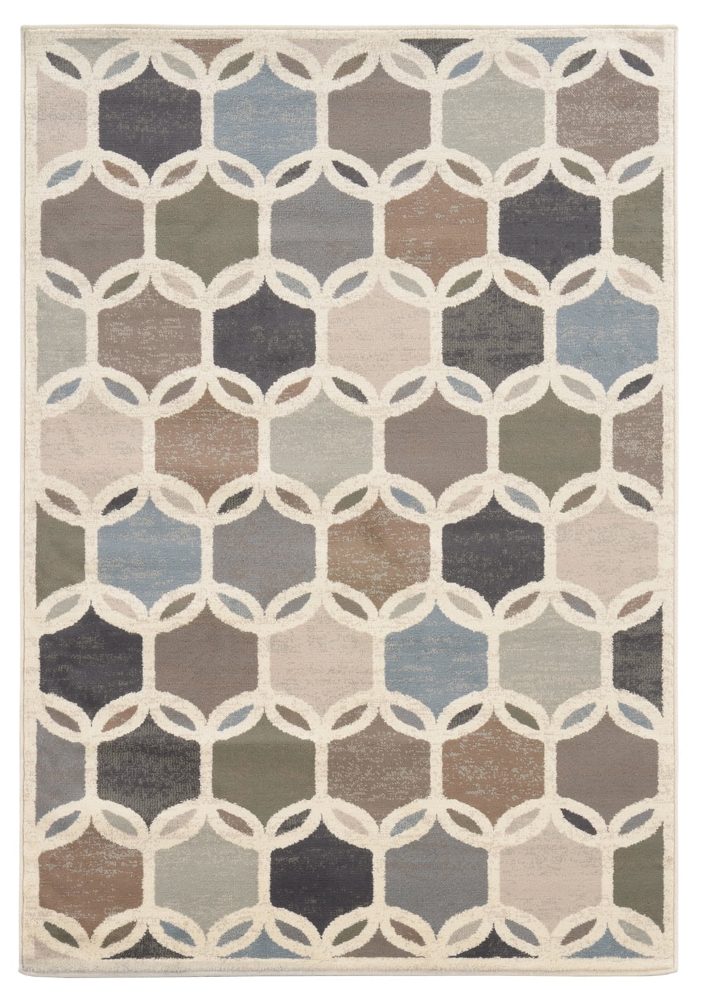 Addison Heights Brentwood Geometric Bianca Circles Transitional Area ...