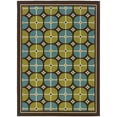 thumbnail image 1 of Addison Heights Cecila Tile Brown/Blue Indoor-Outdoor Rug, 1 of 2