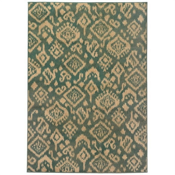 Addison Heights Easton Tribal Ikat Blue/Beige Rug