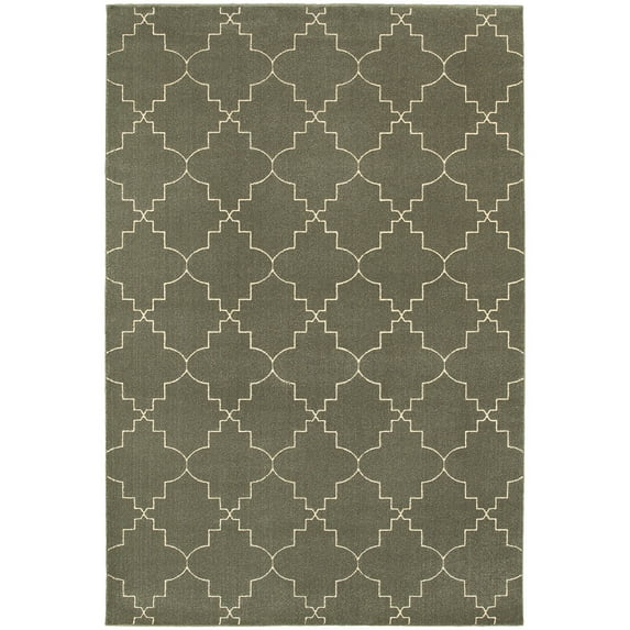 Addison Heights Evans Geometric Grey/Ivory Rug