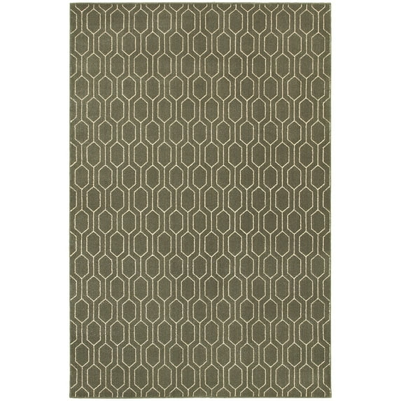 Addison Heights Evans Lattice Grey/Ivory Rug