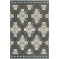 thumbnail image 1 of Addison Heights Harlee Quatrefoil Grey/Navy Indoor-Outdoor Rug, 1 of 2