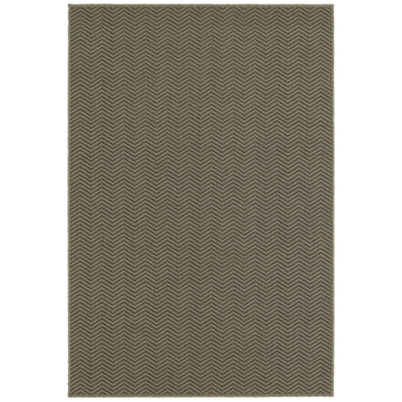 Addison Heights Season Chevron Grey/ Charcoal Indoor-Outdoor Rug