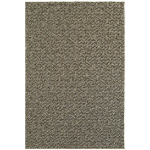 Addison Heights Season Lattice Grey Indoor-Outdoor Rug