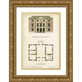 thumbnail image 1 of Addison, J. 13x18 Gold Ornate Wood Framed with Double Matting Museum Art Print Titled - Design for a Building II, 1 of 4