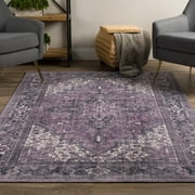 Addison Kensington Non-Skid Persian Area Rug Orchid 710"x910" Polyester