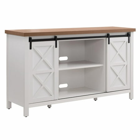 Camden&Wells - Elmwood TV Stand for Most TVs up to 65" - White/Golden Oak