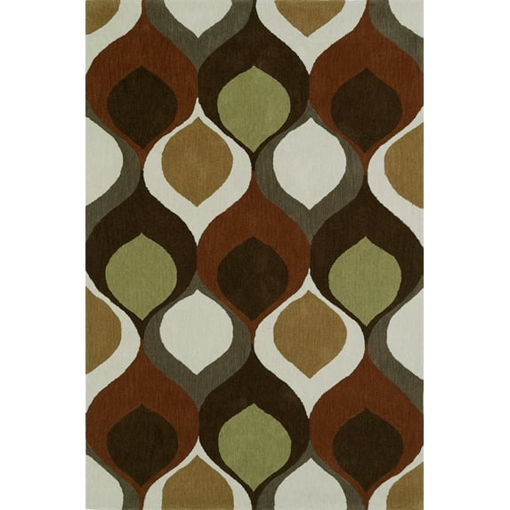 Addison Malia Boho Hourglass Brown Area Rug