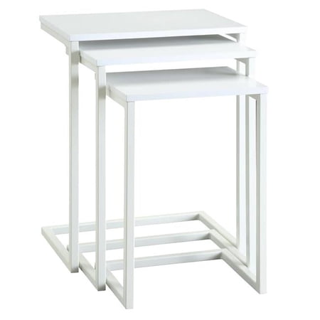 Addison Nesting Table Set - White - 23.5 x 18 x 12 in.