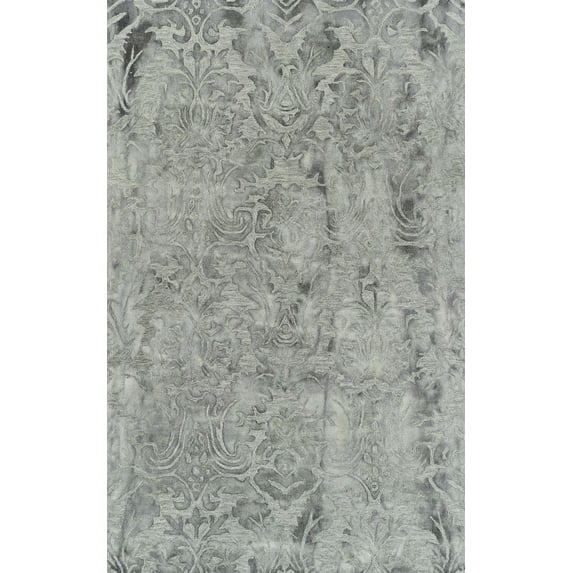Addison Nolita Traditional Wool Grey Damask Area Rug