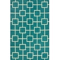 thumbnail image 1 of Addison Optics Modern Geometric Square Teal Area Rug, 1 of 5