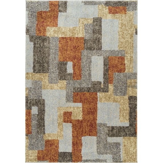 Addison Plano Elongated Geometrics Earth Area Rug