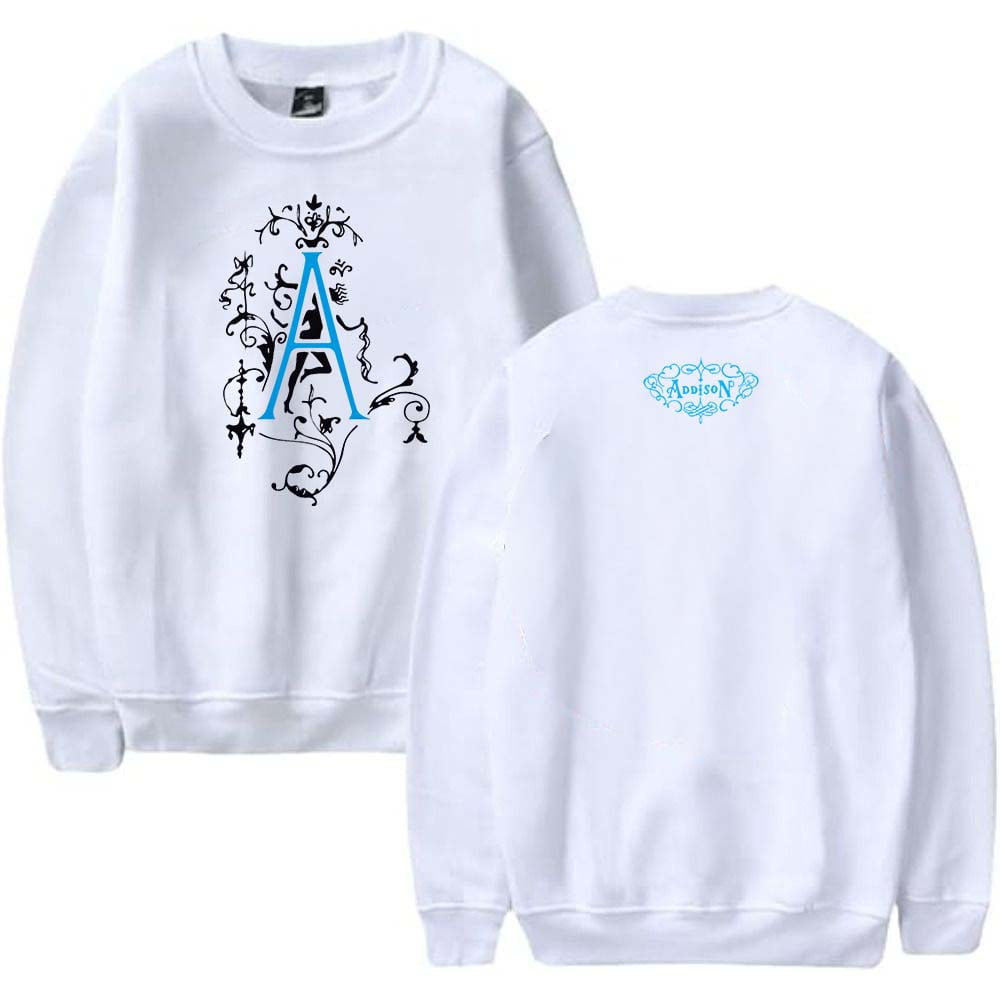 Addison Rae A Logo Merch Sweatshirt Women Men Casual Crewneck Long ...