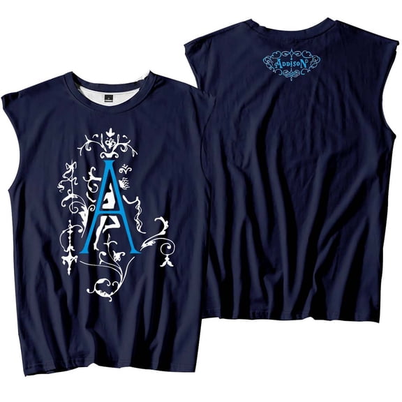 Addison Rae A Logo Merch Tank Tops Sleeveless T-Shirt port Vest Women Men Casual Outdoor Sportwear