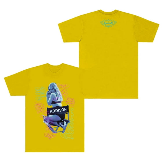 Addison Rae Album Cover T-Shirts Streetwear Tee Women Men Fashion Crewneck Short Sleeve