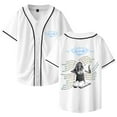 thumbnail image 1 of Addison Rae The Addison Tour 2025 Merch Baseball Jersey Shirt V-Neck Women Men Casual Short Sleeve Streetwear Clothes, 1 of 3