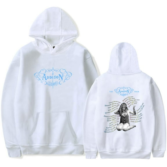 Addison Rae The Addison Tour 2025 Merch Hoodies Women Men Casual Long Sleeve Sweatshirt Clothes