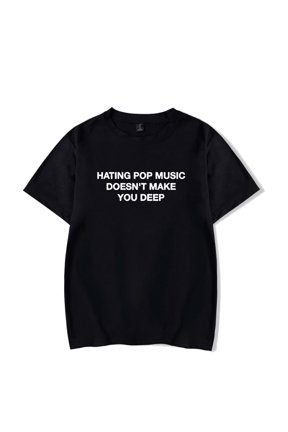 Addison Rae merch Hating Pop Music Doesn't Make You Deep tshirt crewneck short sleeve tshirt men/women tops