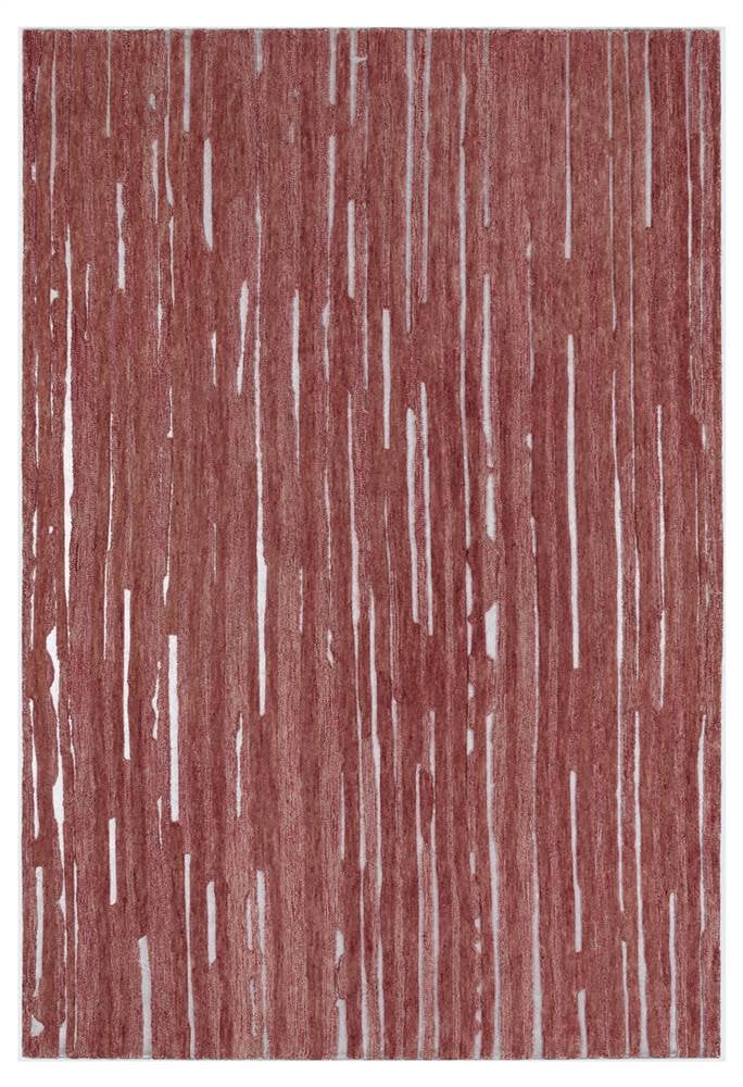 Sangria Red 5' x 7'6" Hand Tufted Wool Area Rug