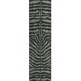 thumbnail image 1 of Addison Rugs Addison Indoor/ Outdoor Safari Zebra Animal Print Washable Area Rug 2'3" x 7'6" - Shadow, 1 of 9