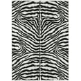 thumbnail image 1 of Safari Black and White Tiger/Zebra Animal Print 8’ x 10’ Non-Skid Area Rug, 1 of 9