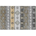 thumbnail image 1 of Yuma Indoor/Outdoor Grey Southwest 1'8" x 2'6" Non-Skid Accent Rug, 1 of 8