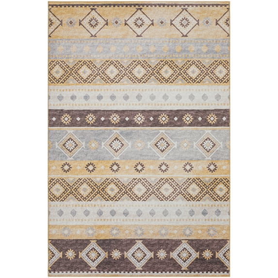 Addison Rugs Addison Indoor/ Outdoor Yuma Southwest Boho Washable Rug 10' x 14' - Gilded