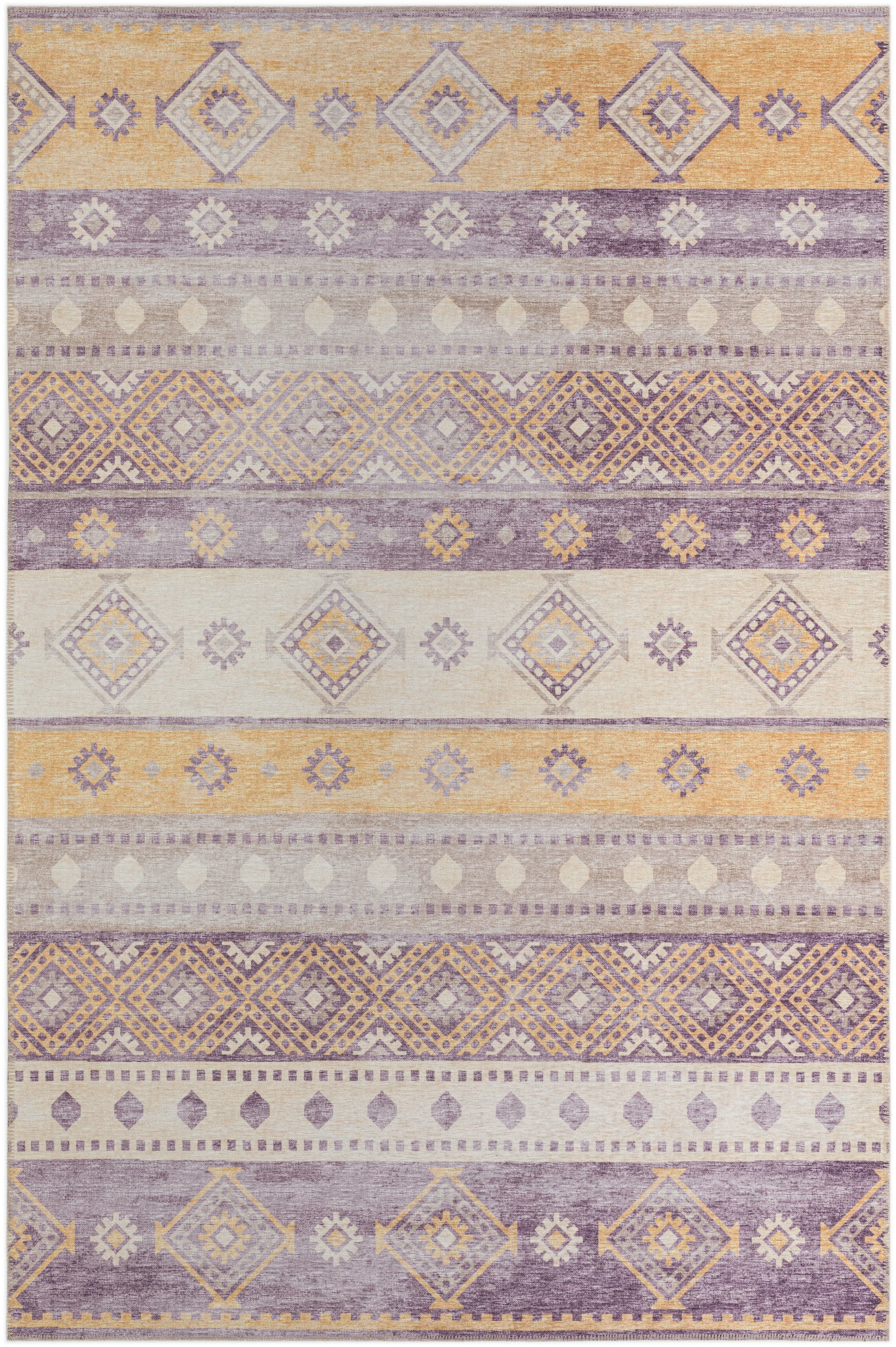 Addison Rugs Addison Indoor/ Outdoor Yuma Southwest Boho Washable Rug 10' x 14' - Purple