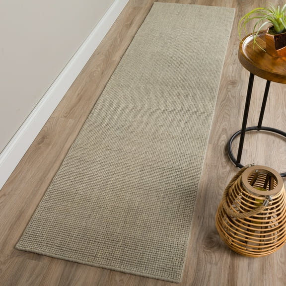 Addison Rugs Addison Jaxon Farmhouse Wool Area Rug Pewter 3'6"X5'6" 4' x 6'