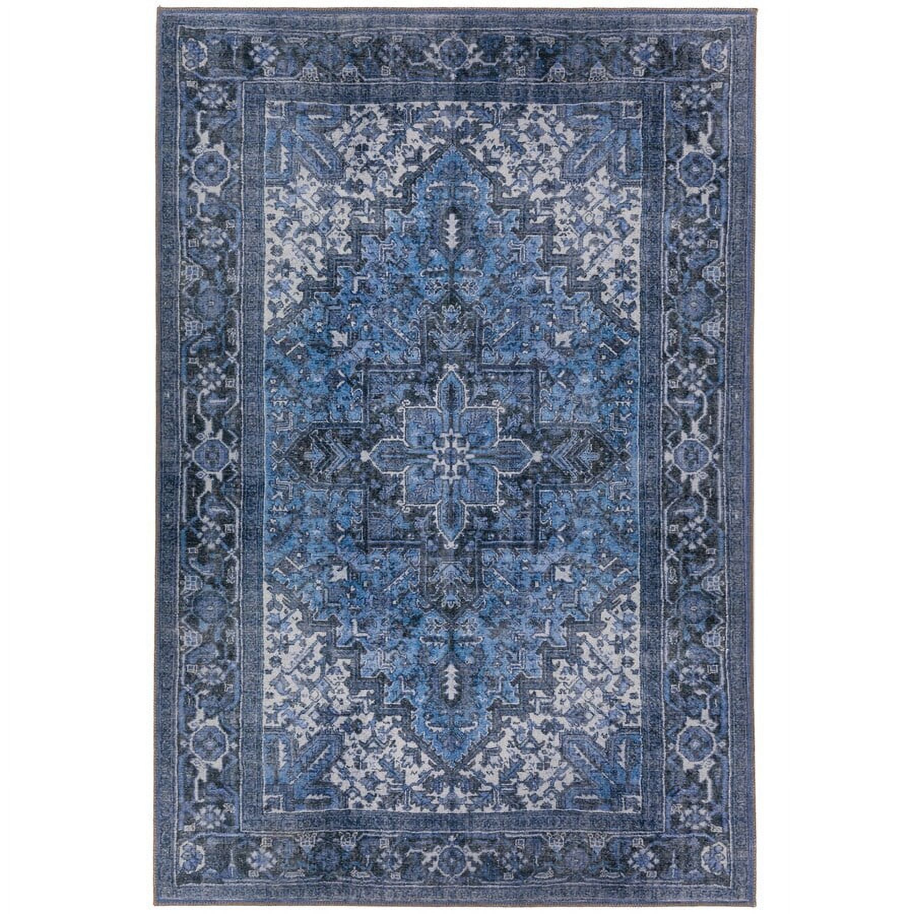 Addison Rugs Addison Kensington Vintage Persian Non-Skid Rug Blue 3'3 ...